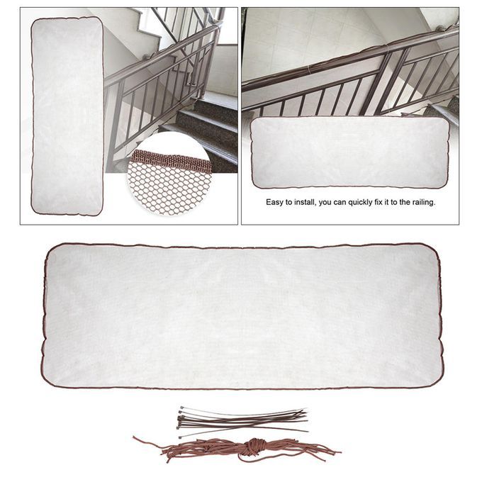 Baby Safety Rail Net Banister Stair Balcony Net For Indoor Coffee 3M