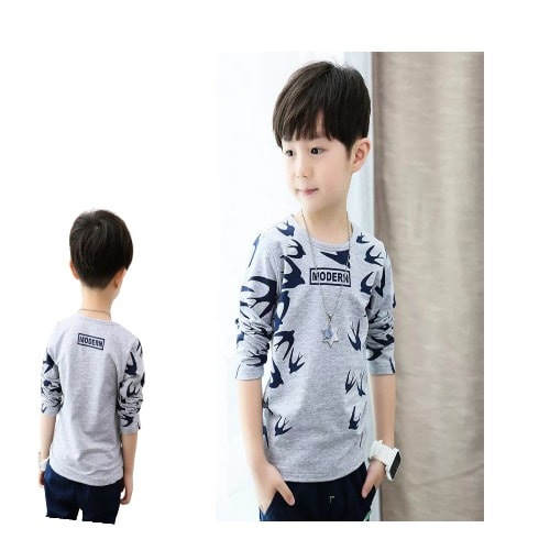Stylish Children Long Sleeve Tshirt-offwhite
