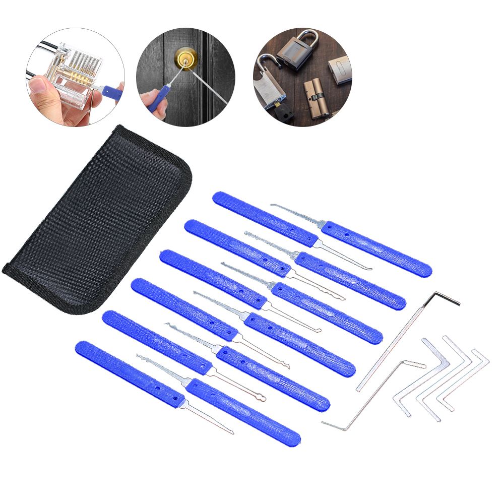 17 PCS Lock Picking Set With Storage Organize Bag Practice