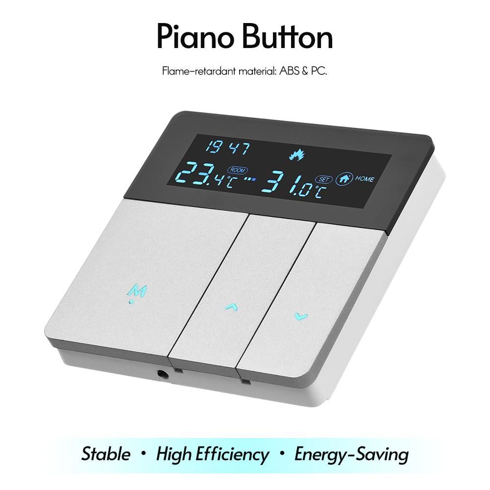 Programmable Smart Digital Thermostat Room Temperature Controller with Display Screen for Home School Office Hotel