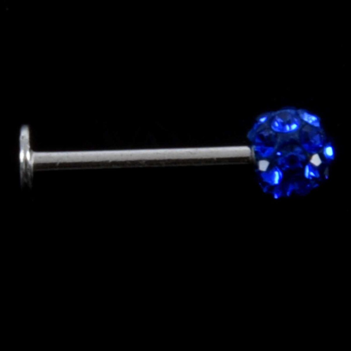 Internally Thread Crystal Labret Lip Stud / Tragus Bar /