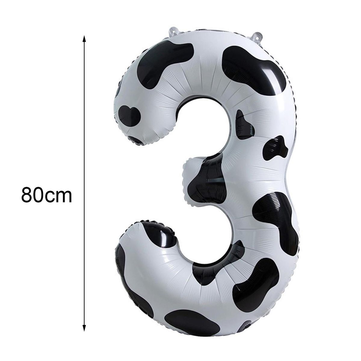 Portable Cow Balloon Whimsical Cow Number Balloon Fun Foldable Baby