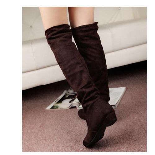 Womens Knee High Heel Ladies Long Cut Out Thigh High Boots