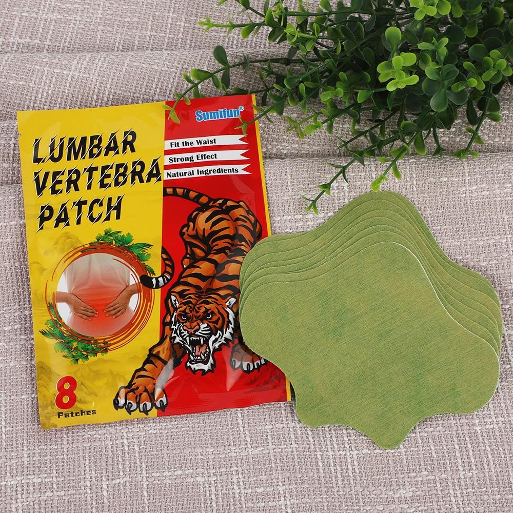 Sumifun 8 PCS/ Bag Pain Relief Patch for Lumbar Vertebra Natural Non-irritating Waist Shoulder Back Neck Joint Patches for Office Worker Driver Elder Sportsman