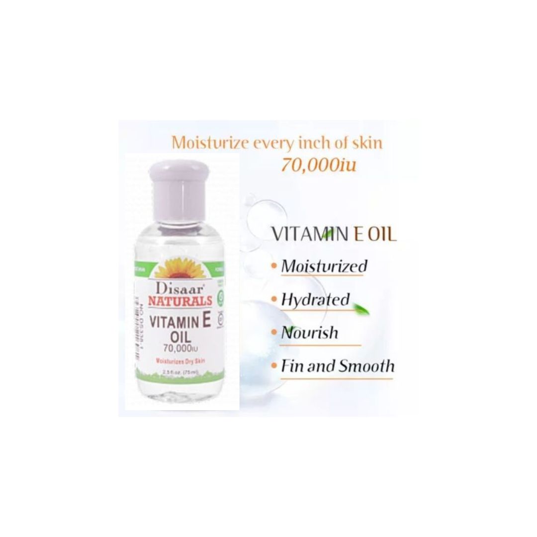 Natural Vitamin E Oil 70000 Iu Facial Serum