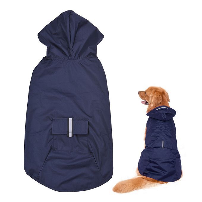 5XL Reflective Pet Dog Rain Coat Raincoat Rainwear With-5XL