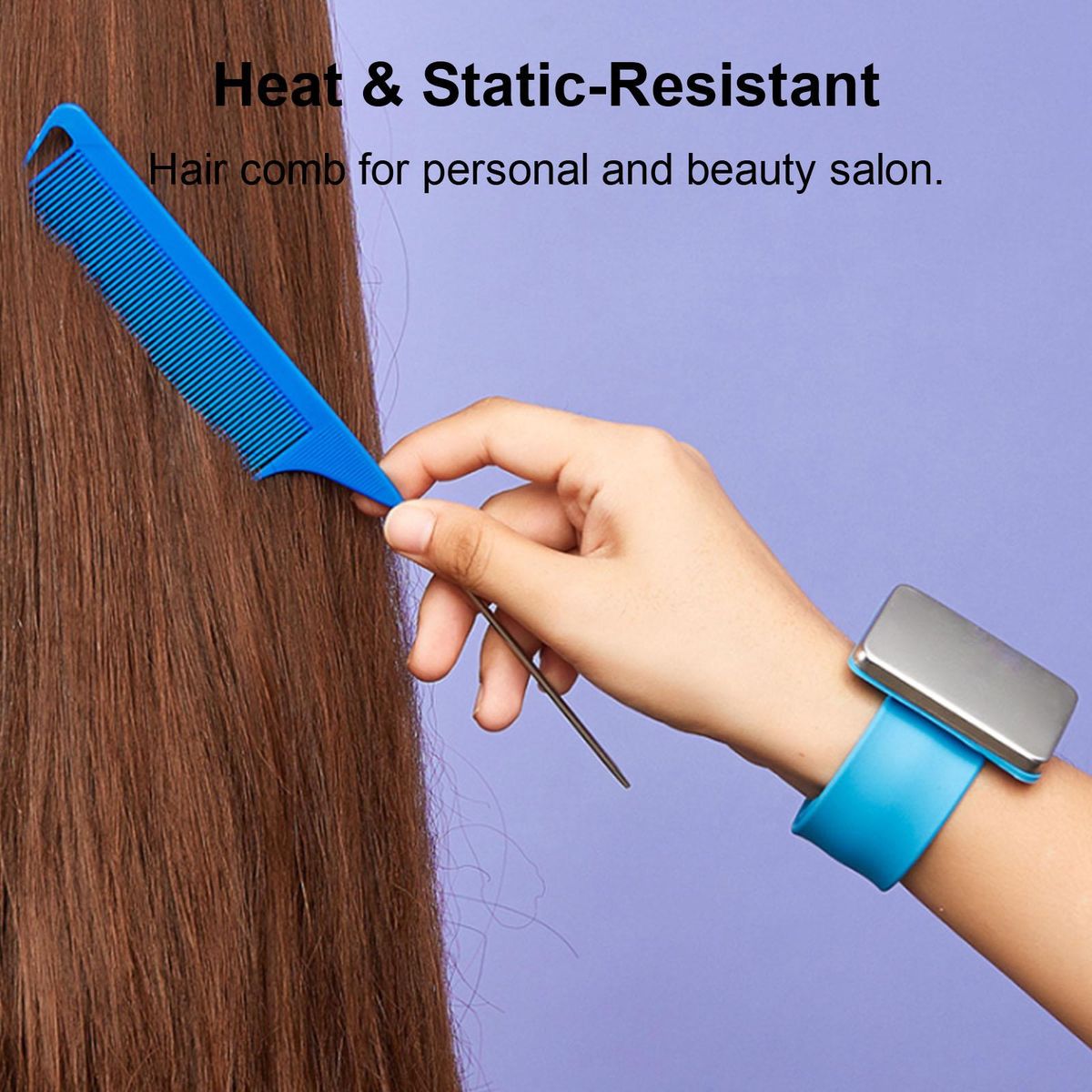 4Pcs Hair Combs Set Fine Tail Tooth Comb Rat Tail Comb Cutting Comb Double Sided Edge Control Brush Combs Anti Static for Men Women Hair Salon