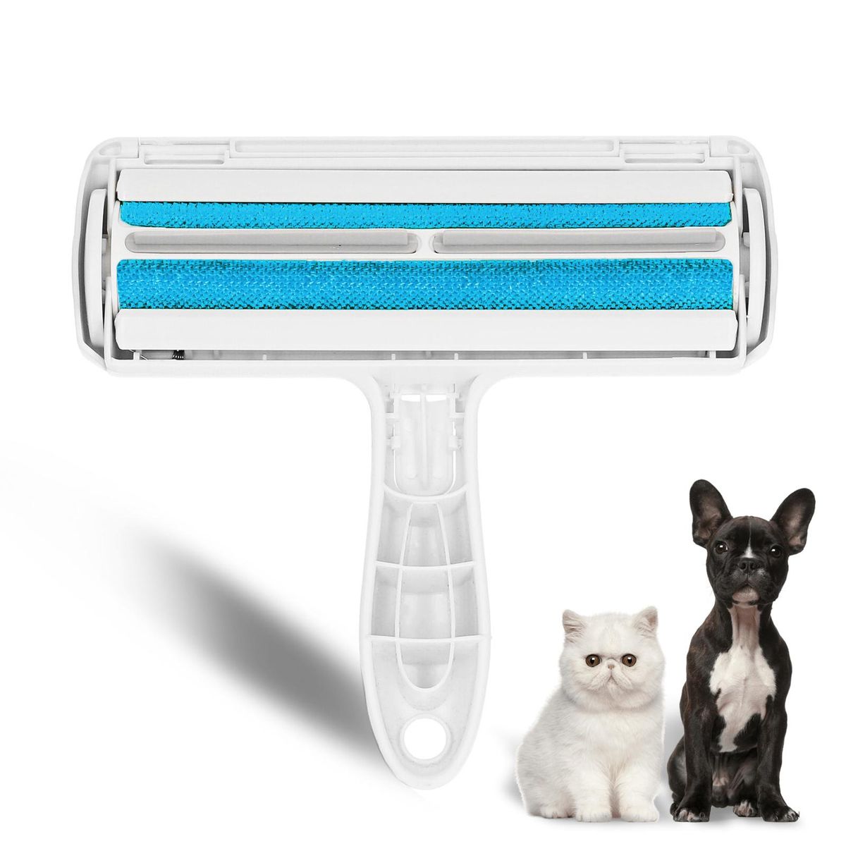 Pet Hair Remover Roller Lint Roller Self Cleaning Dog & Cat Hair Remover Fur Remover No Adhesive or Sticky Tape Needed for Carpets Bedding Clothing