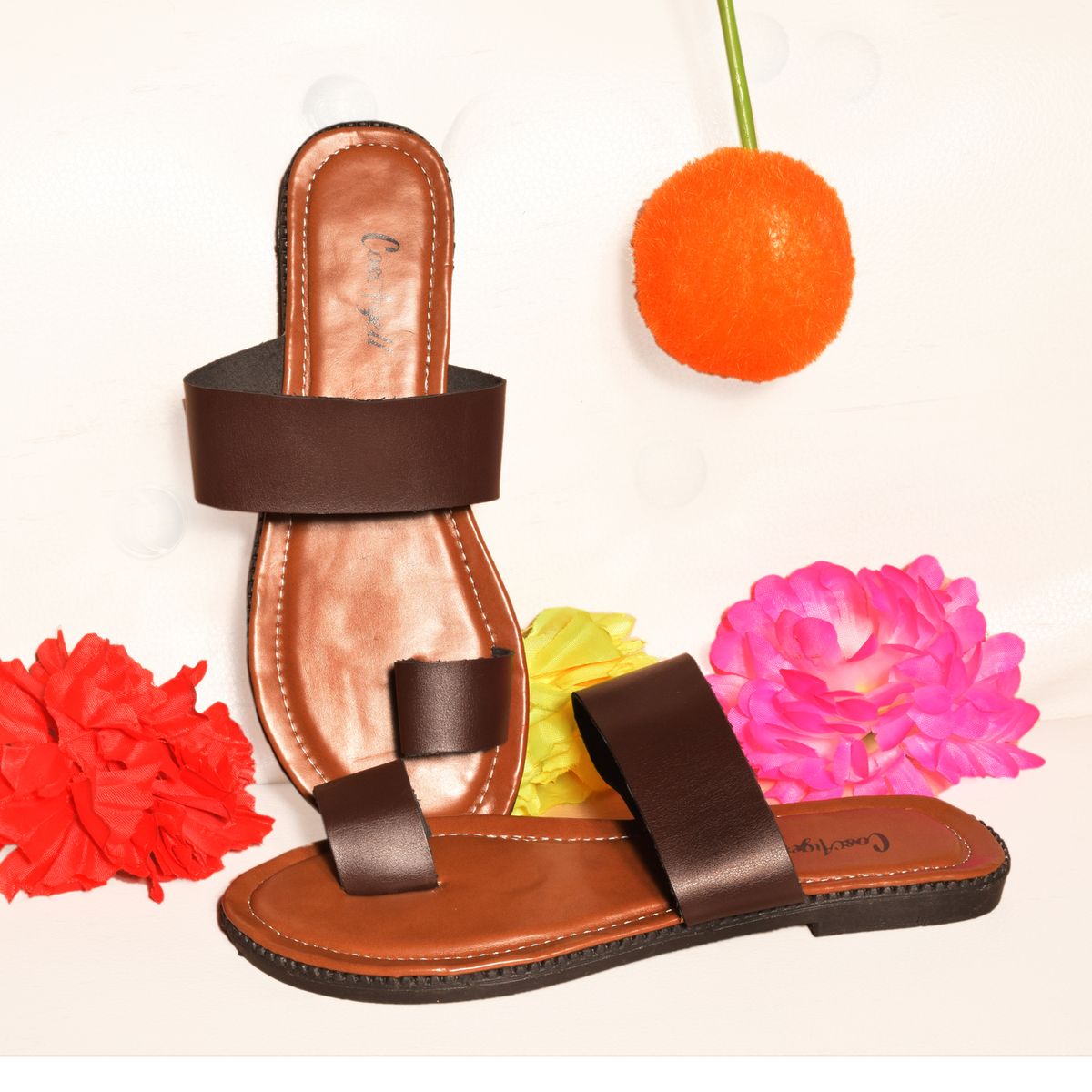 Classy Slippers For  Ladies - Brown
