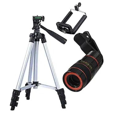 Tripod 3110 Stand Holder + Optical Zoom Telescope Lens