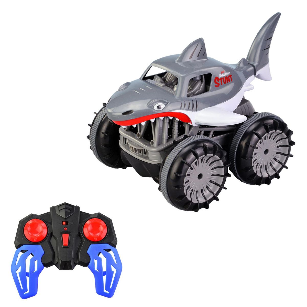 RC Stunt Car Amphibious RC Car for Kids 2 in 1 RC Boat 2.4GHz 360° Rotate All Terrains Xmas Birthday Gifts with LED Lights