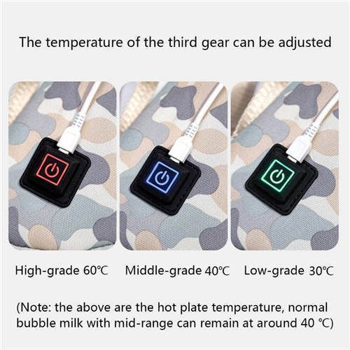 Portable USB Baby Bottle Warmer Milk Warmer Thermostat