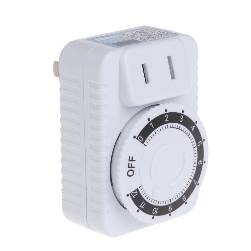 AC 220V 12 Hour Mechanical Wall Plug Switch Timer Socket Home Appliances Control