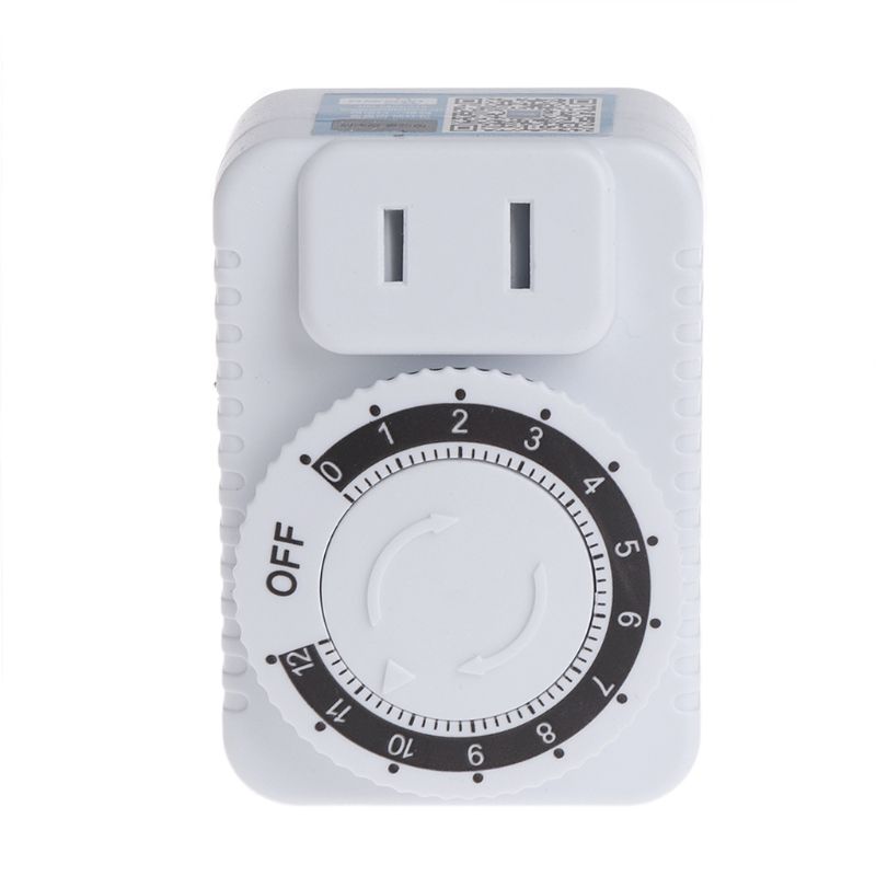 AC 220V 12 Hour Mechanical Wall Plug Switch Timer Socket Home Appliances Control