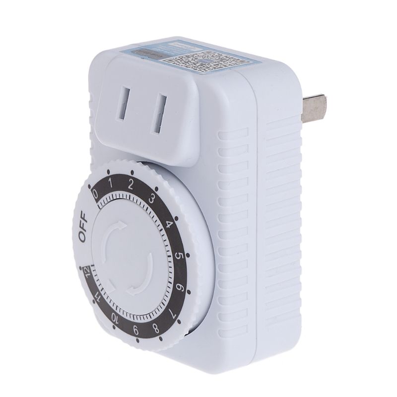 AC 220V 12 Hour Mechanical Wall Plug Switch Timer Socket Home Appliances Control