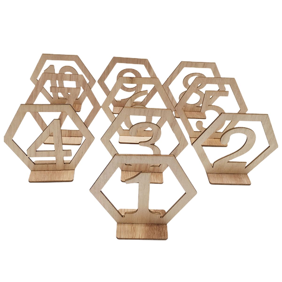 10PcsSet Table Number Catering Decoration Seat Number Sign A