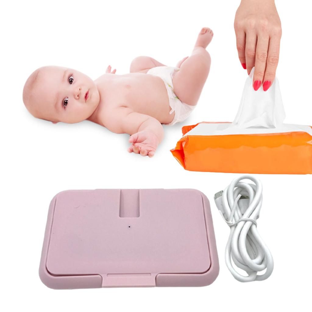 Set Of 2 Portable Wipe Warmer Baby Wet Dispenser Paper