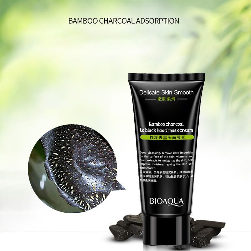 Activated Blackhead Removal Bamboo Charcoal Black Face Mask