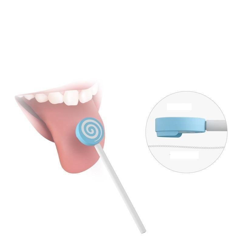 Infant Cartoon Tongue Coating Cleaner Cute Lollipop Shape Soft Delicate Cleaning Tongue Cleaner For Baby Toddler Healthcare Kits
