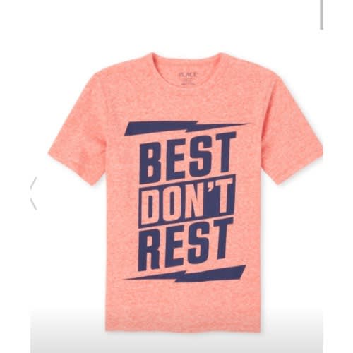 Boys Best Don't Rest Graphic T-Shirt - Multicolour