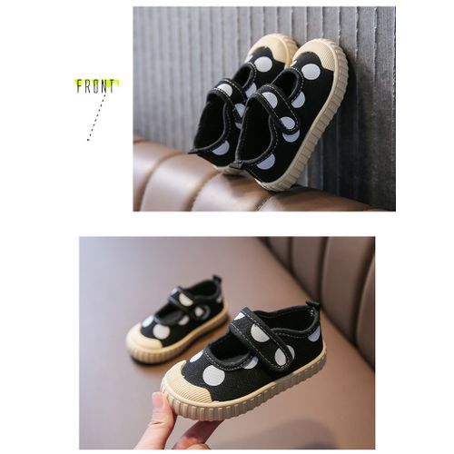 Children's Casual White Shoes Girl Mary Su Canvas Shoes