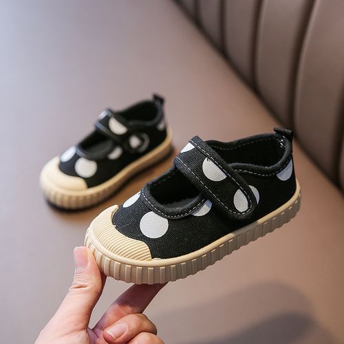 Children's Casual White Shoes Girl Mary Su Canvas Shoes