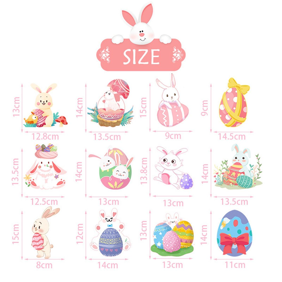 Easter Decoration Theme Party Cake Flag Rabbit E