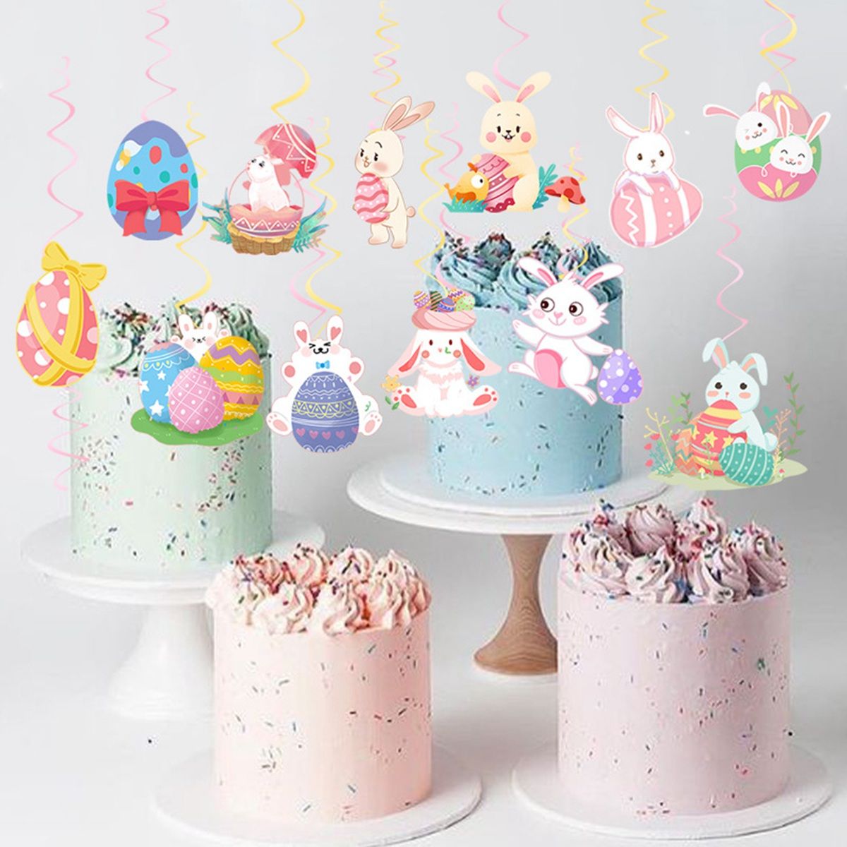 Easter Decoration Theme Party Cake Flag Rabbit E