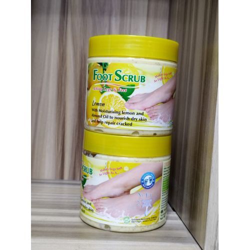 2pcs Foot Scrub With Lemon And Almond Oil For Aching Leg And Foot, Repair Feet Crack Feet Scrub