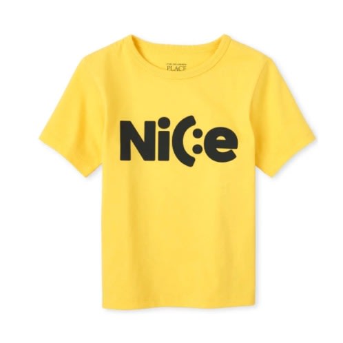 Boys Simply Nice Graphic T-Shirt- Yellow