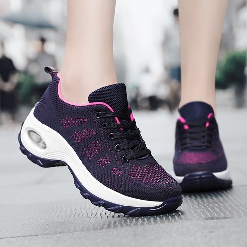 Big Size 42 Women Slim Shoes Casual Mesh Sneakers Purple