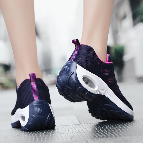 Big Size 42 Women Slim Shoes Casual Mesh Sneakers Purple