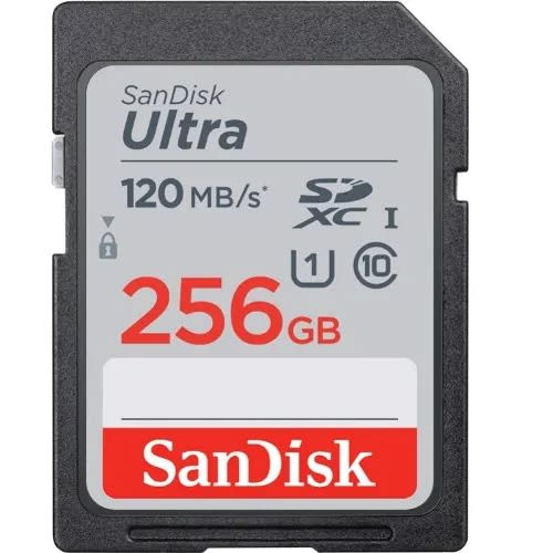 Ultra 256GB Sdxc Memory Card C10 120mb/s