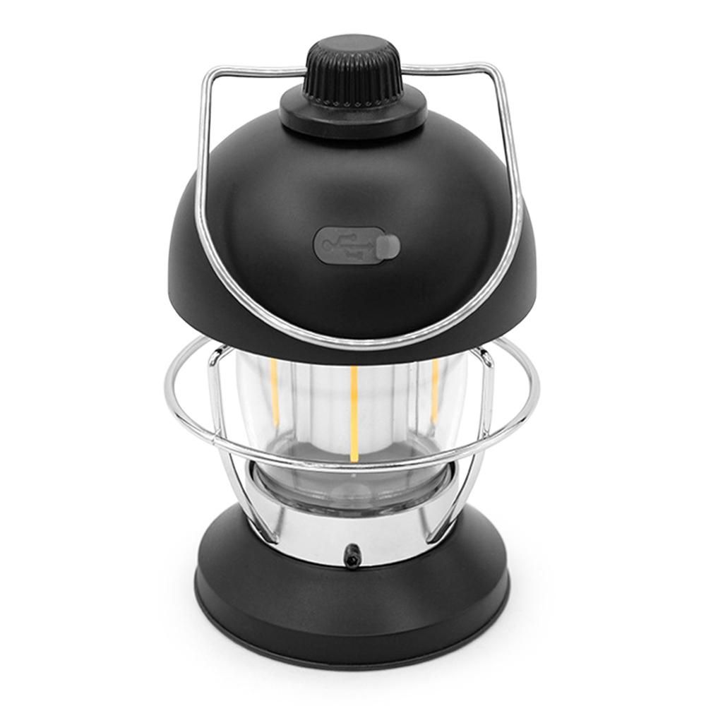 USB Rechargeable Camping Lantern Outdoor Hanging Light Lamp LED Tent Light for Garden Yard Patio Porch
