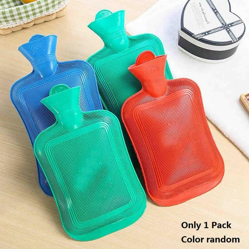 Thick Hot Water Bag Rubber Winter Warm Hot Water Bag Hand Warmer Girls Pocket Hand Feet Warm Water  1 Pack 500ML