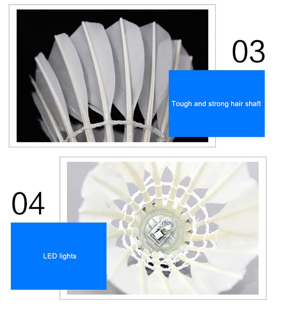 6Pcs Lighting Badminton Foam Ball