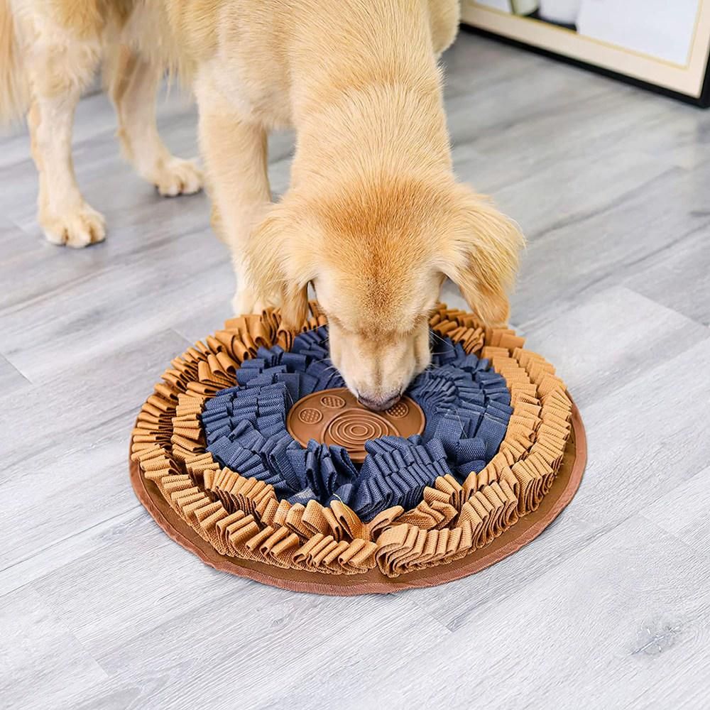 Doglemi Snuffle Mat for Dogs,Dog Snuffle Mat for Dogs and Cat,Dog Puzzle Toys, Dog Lick Mat,Stress Relief Interactive Blue