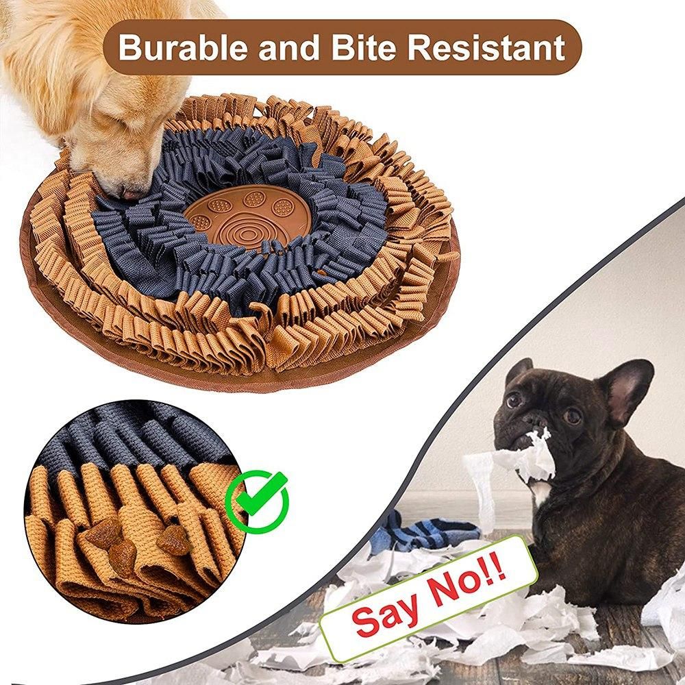 Doglemi Snuffle Mat for Dogs,Dog Snuffle Mat for Dogs and Cat,Dog Puzzle Toys, Dog Lick Mat,Stress Relief Interactive Blue