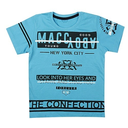 Maccaboy Cool Shirt  For Boys – Blue 2