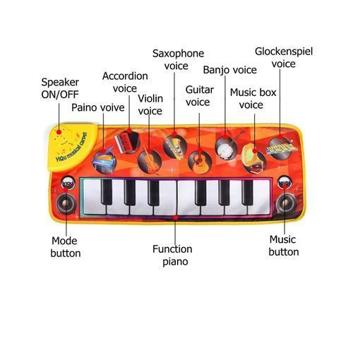Baby Music Mat Children Crawling Piano Carpet