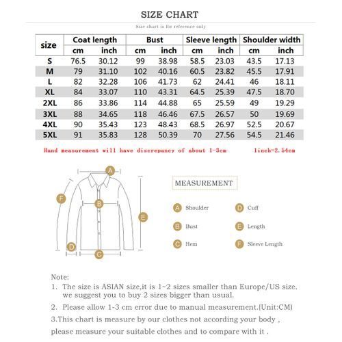 Men's Single-Breasted Cotton Jacket Windbreaker Trench Coat