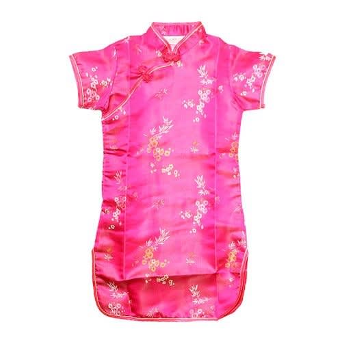 Girls  Short Sleeve Chinese Costume