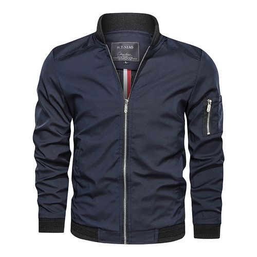Men's Jacket-Lightweight Casual Thin Bomber Coat Outwear