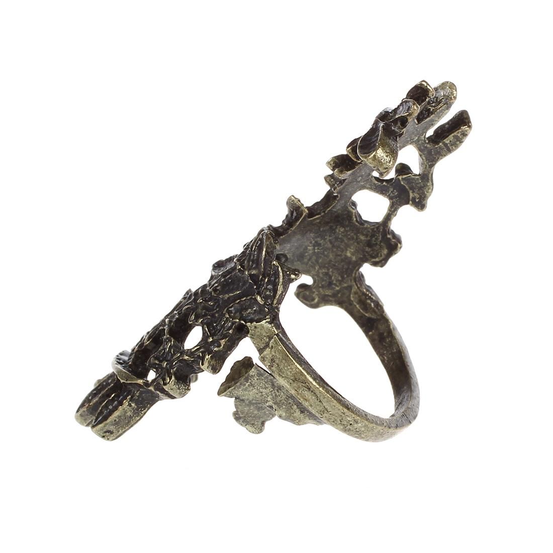 Vintage Bronze Unique Carving Hollow Beauty Leaf Leaves