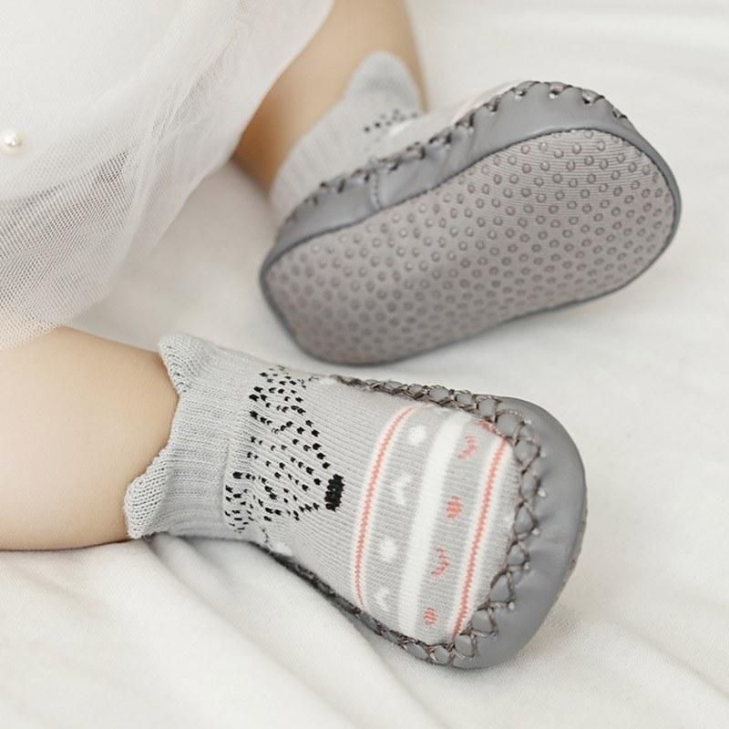 Baby Socks with Rubber Dots Soles Anti-Slip Soft Sole Cute Cartoon Floor Socks for Children Infant Toddler