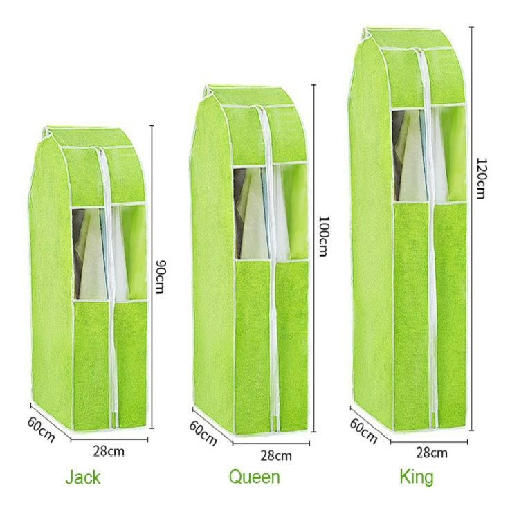 Dust Cover 60x90cm Three-dimensional Waterproof Dustproof Clothes Cover Suit Dress Coat Garment Case Bag
