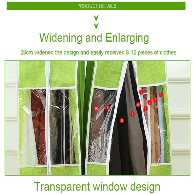 Dust Cover 60x90cm Three-dimensional Waterproof Dustproof Clothes Cover Suit Dress Coat Garment Case Bag