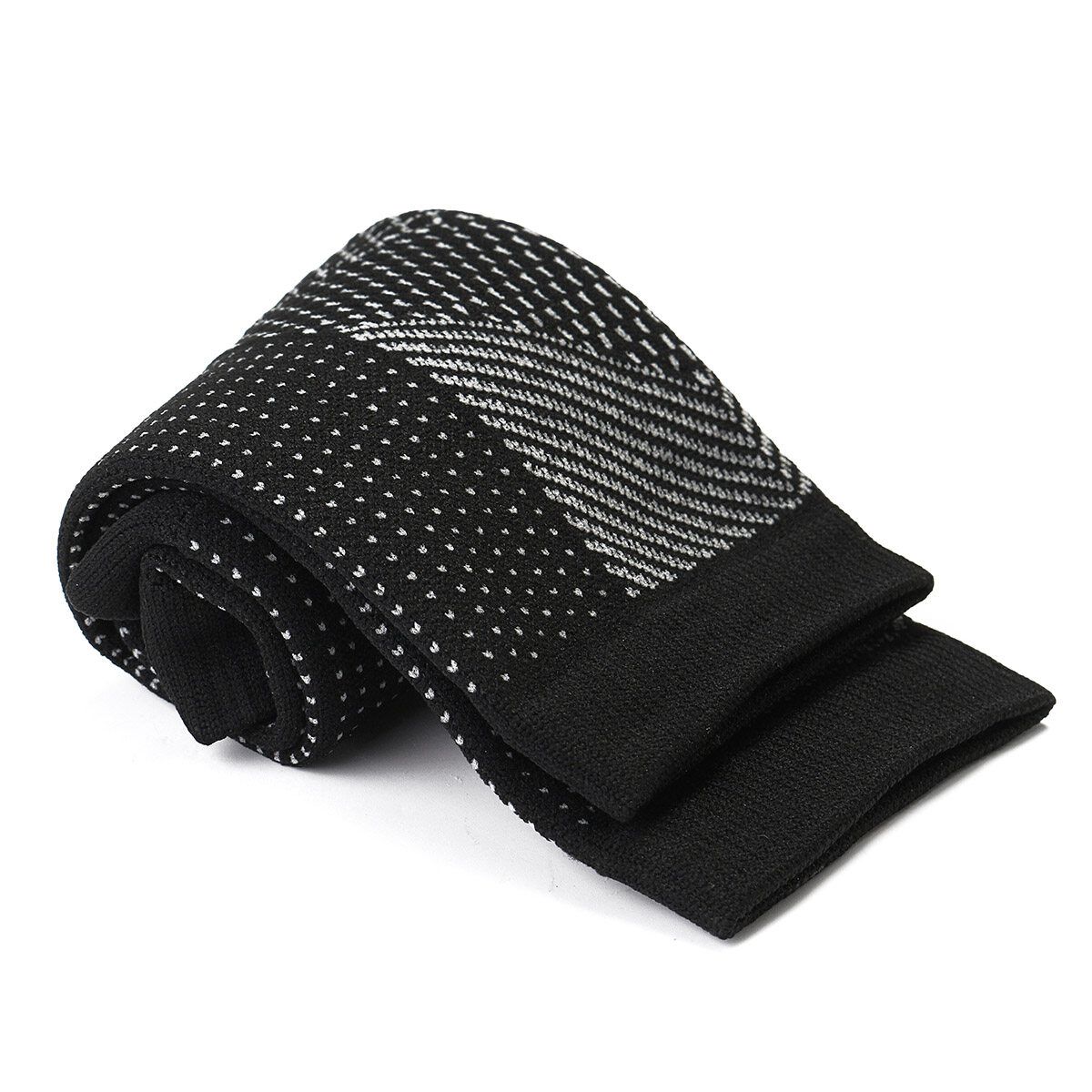 1 Pair Foot Care Ankle Anti Fatigue Compression Sleeve Circulation Socks S/M Black And White S / M