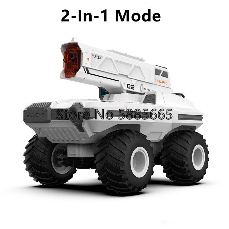 1: 14 Simulated Smoke 2-In-1 Remote Control Vehicle Cool Lighting Vacuum Tire