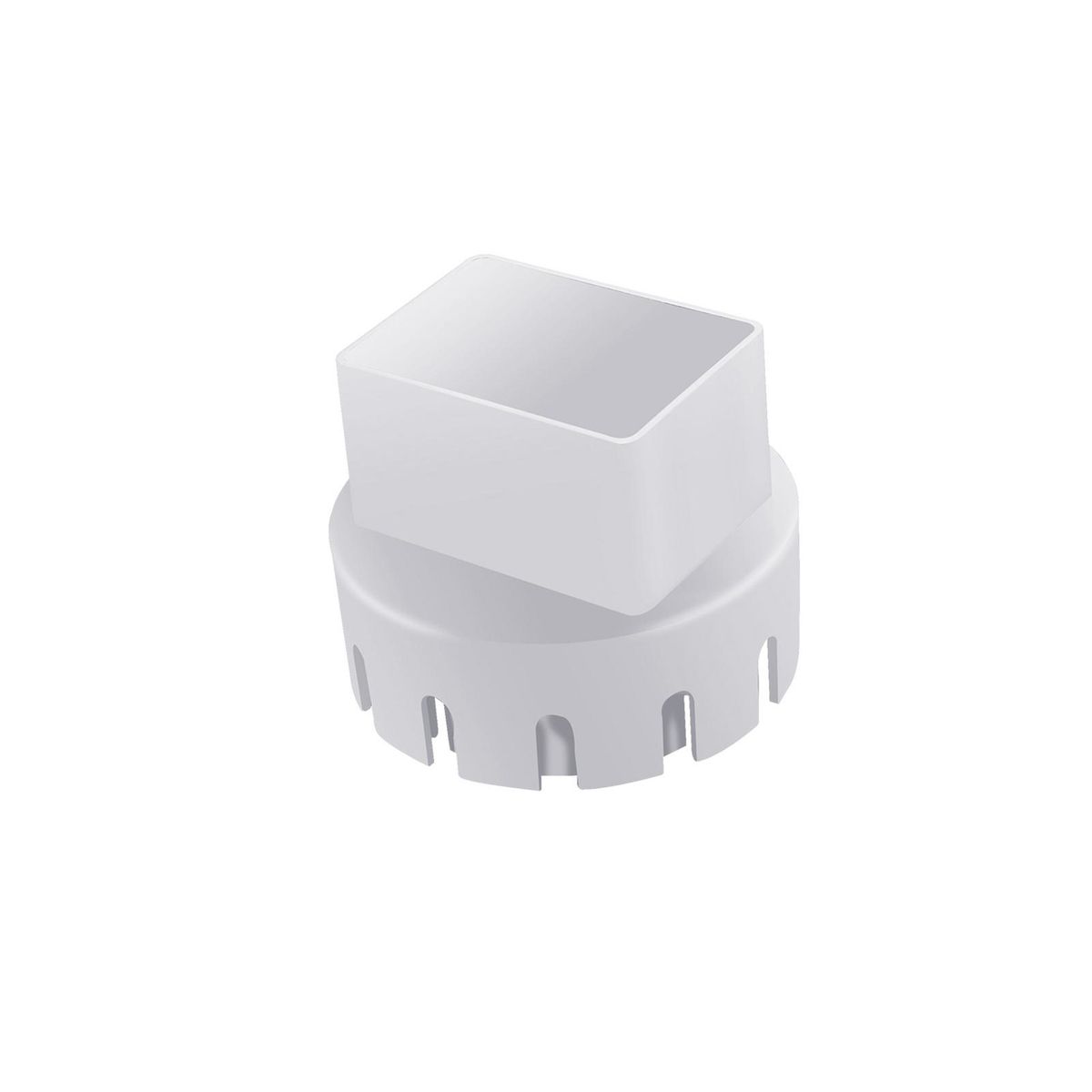 Drain Connector Downspout Extension Rainwater Diverter White